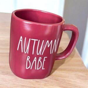 Rae Dunn Burgundy Mug  'Autumn Babe' - 16 ounces -Dishwasher Safe